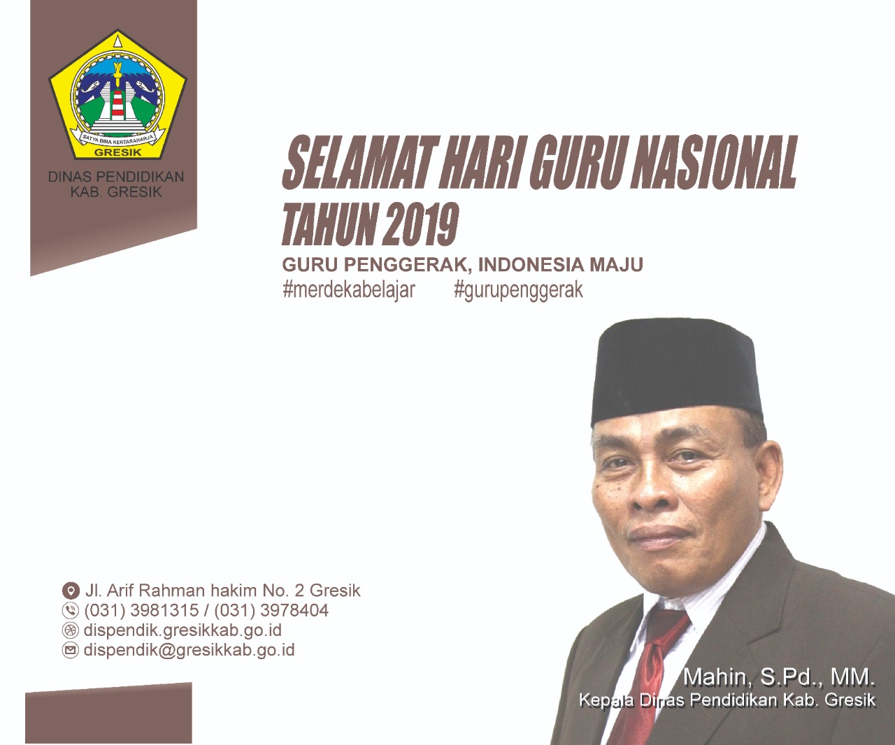 SELAMAT HARI GURU NASIONAL TAHUN 2019