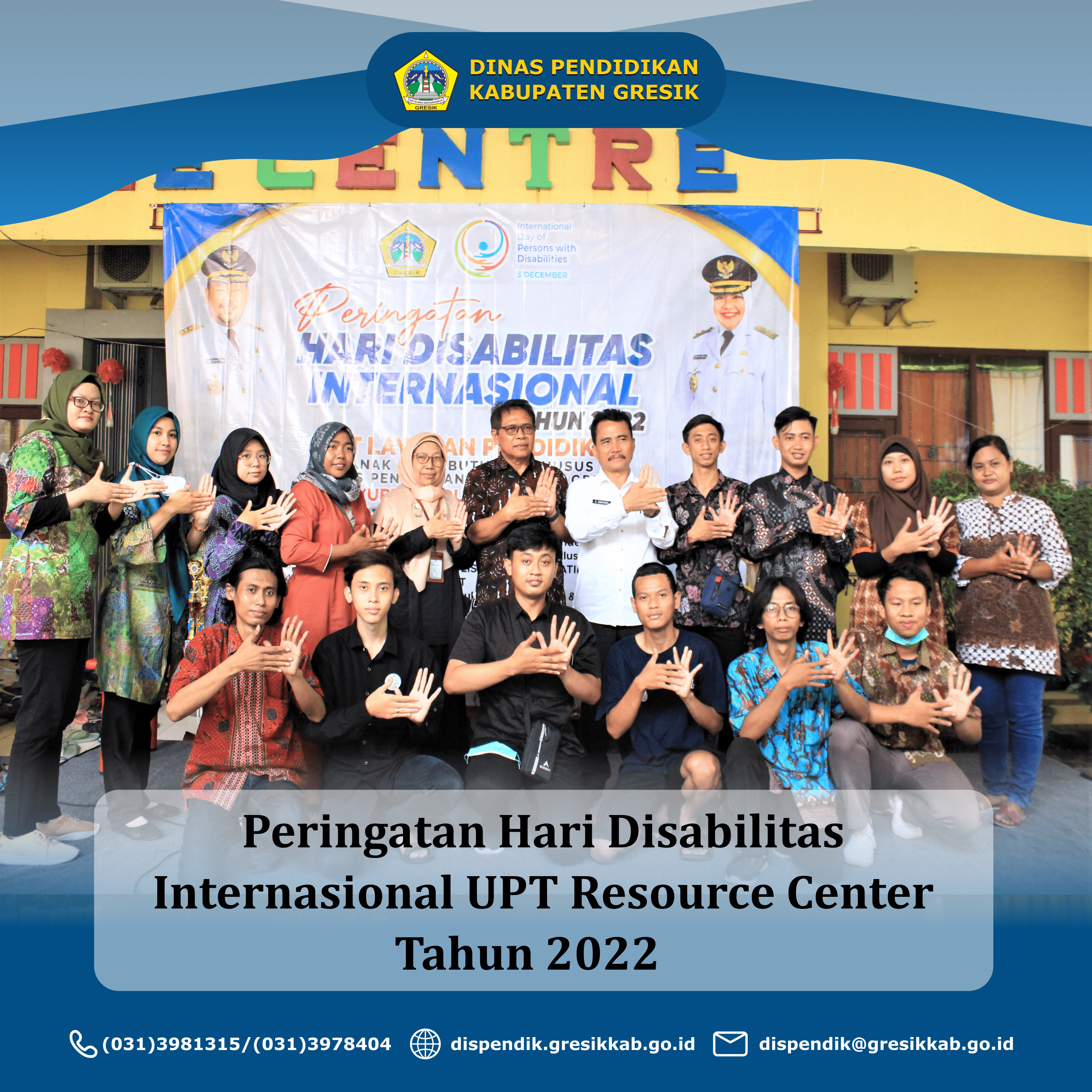 Peringatan Hari Disabilitas Internasional UPT Resource Centre Tahun 2022