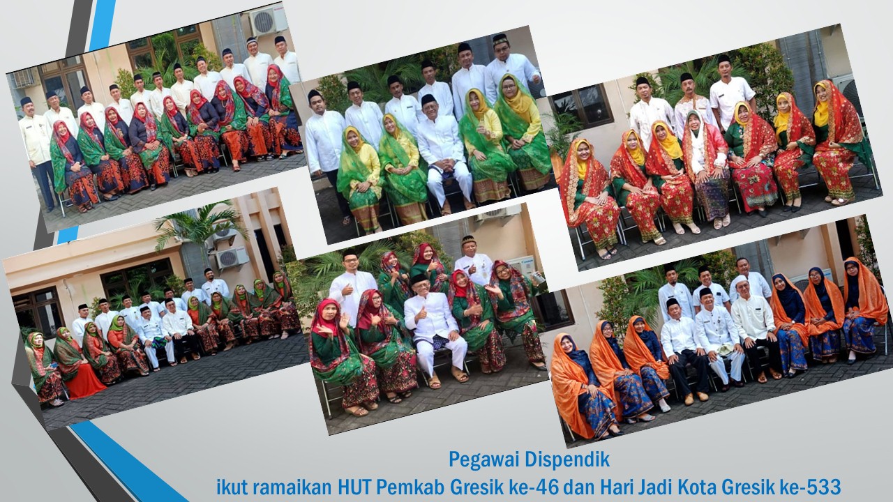 Pegawai Dispendik ikut ramaikan HUT Pemkab Gresik Ke-46 dan Hari Jadi kota Gresik Ke-533