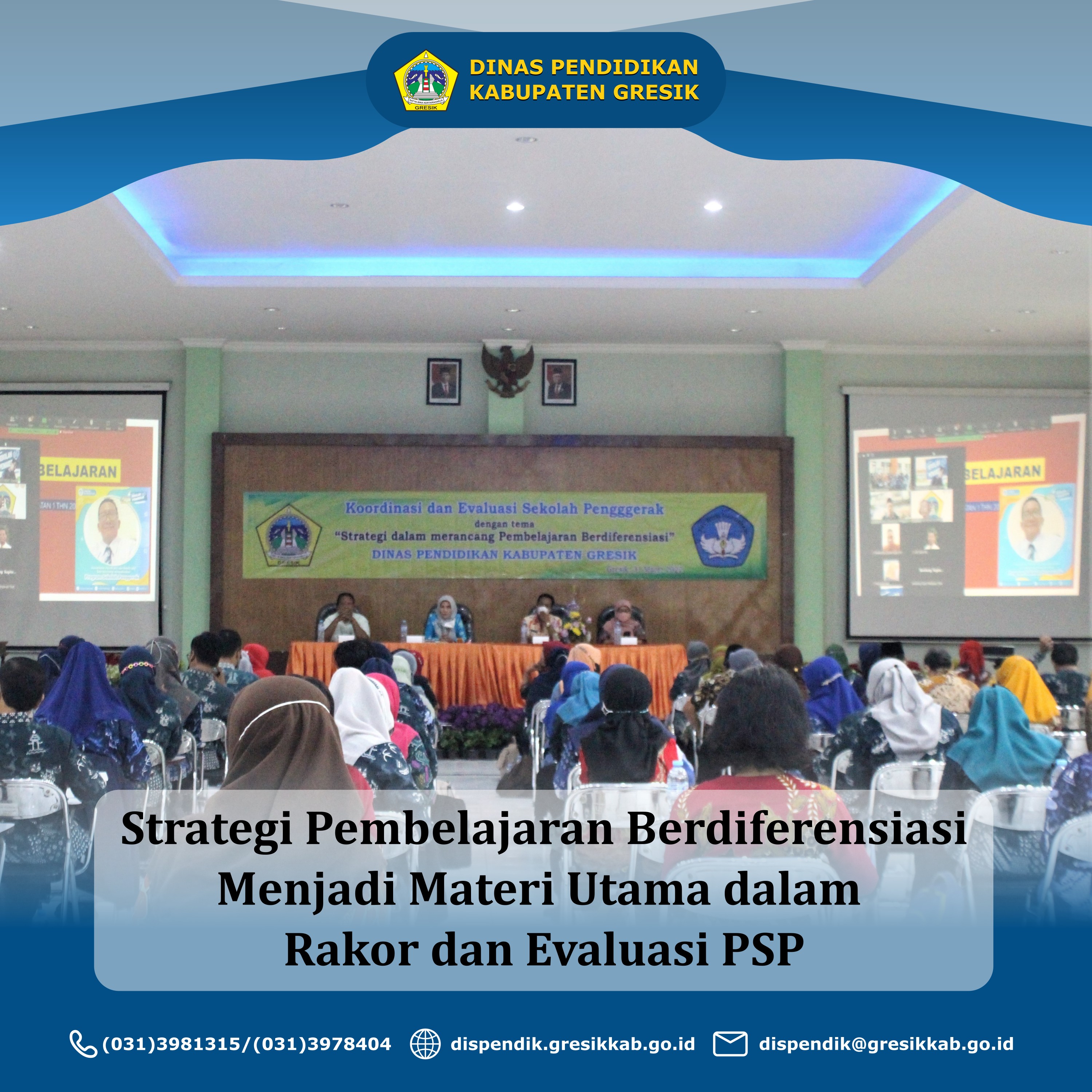 Strategi Pembelajaran Berdiferensiasi Menjadi Materi Utama dalam  Rakor dan Evaluasi PSP 