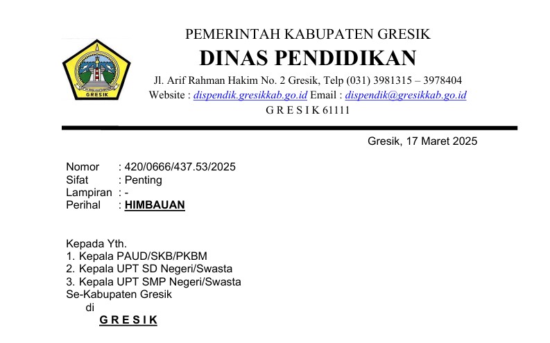 Himbauan Tidak Melaksanakan Wisuda