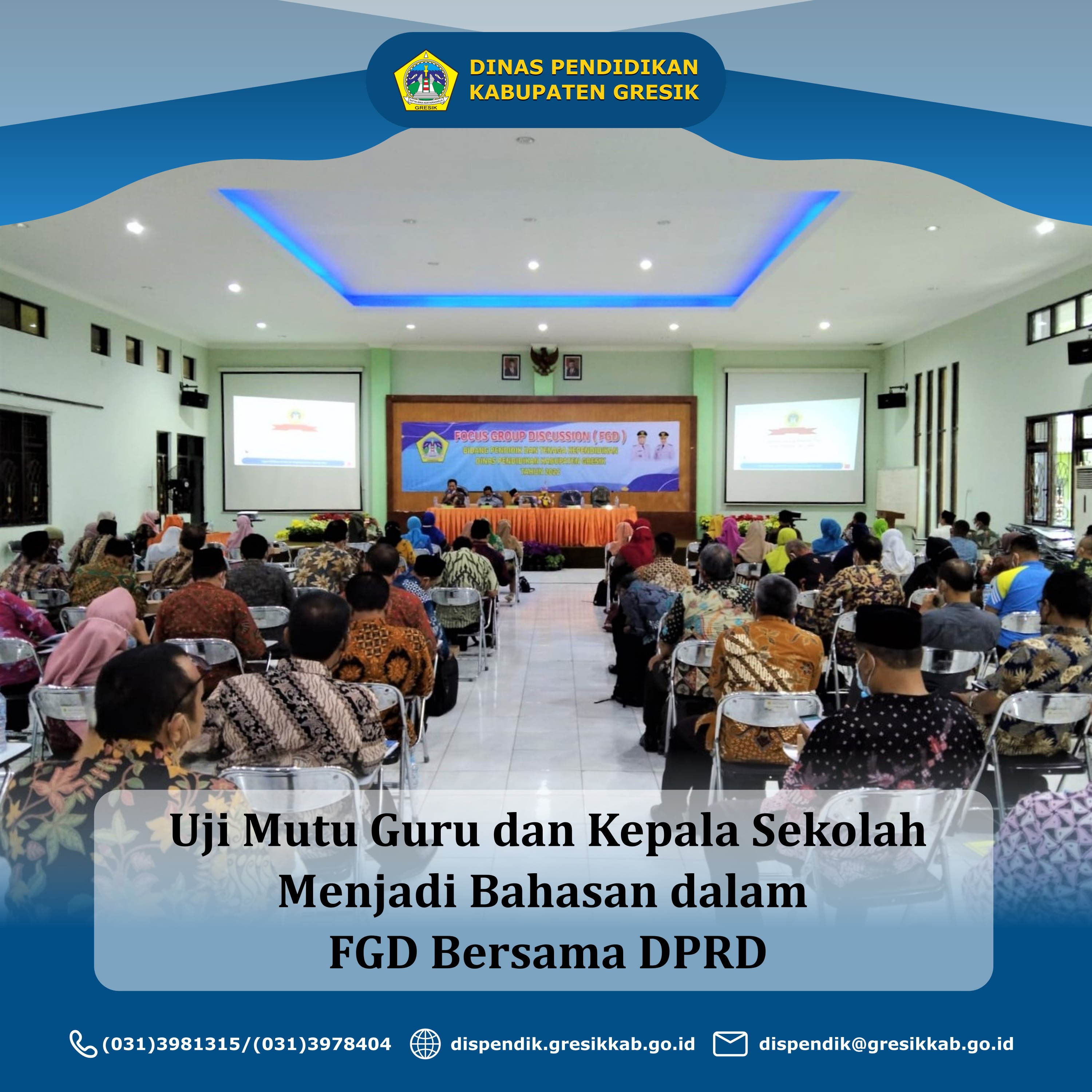 Uji Mutu Guru dan Kepala Sekolah Menjadi Bahasan dalam  FGD Bersama DPRD