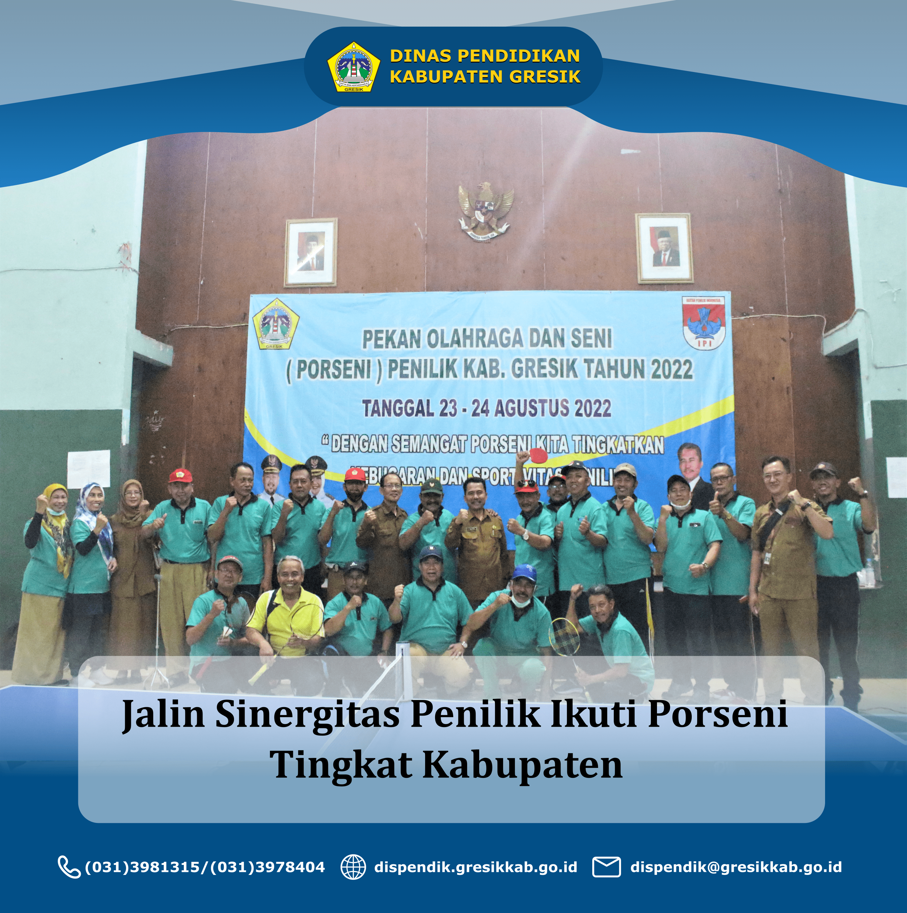 Jalin Sinergitas, Penilik Ikuti Porseni Tingkat Kabupaten